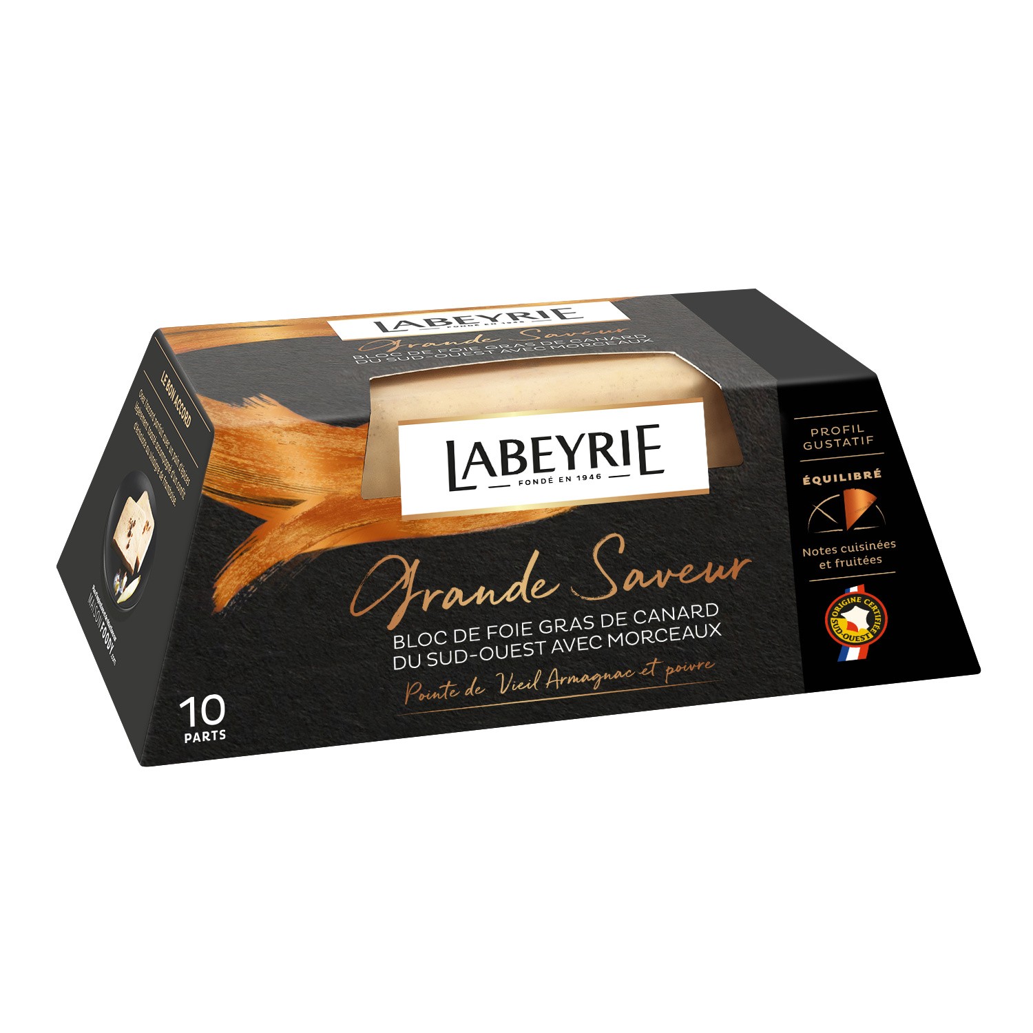 Bloc de foie gras de canard du sud ouest LABEYRIE