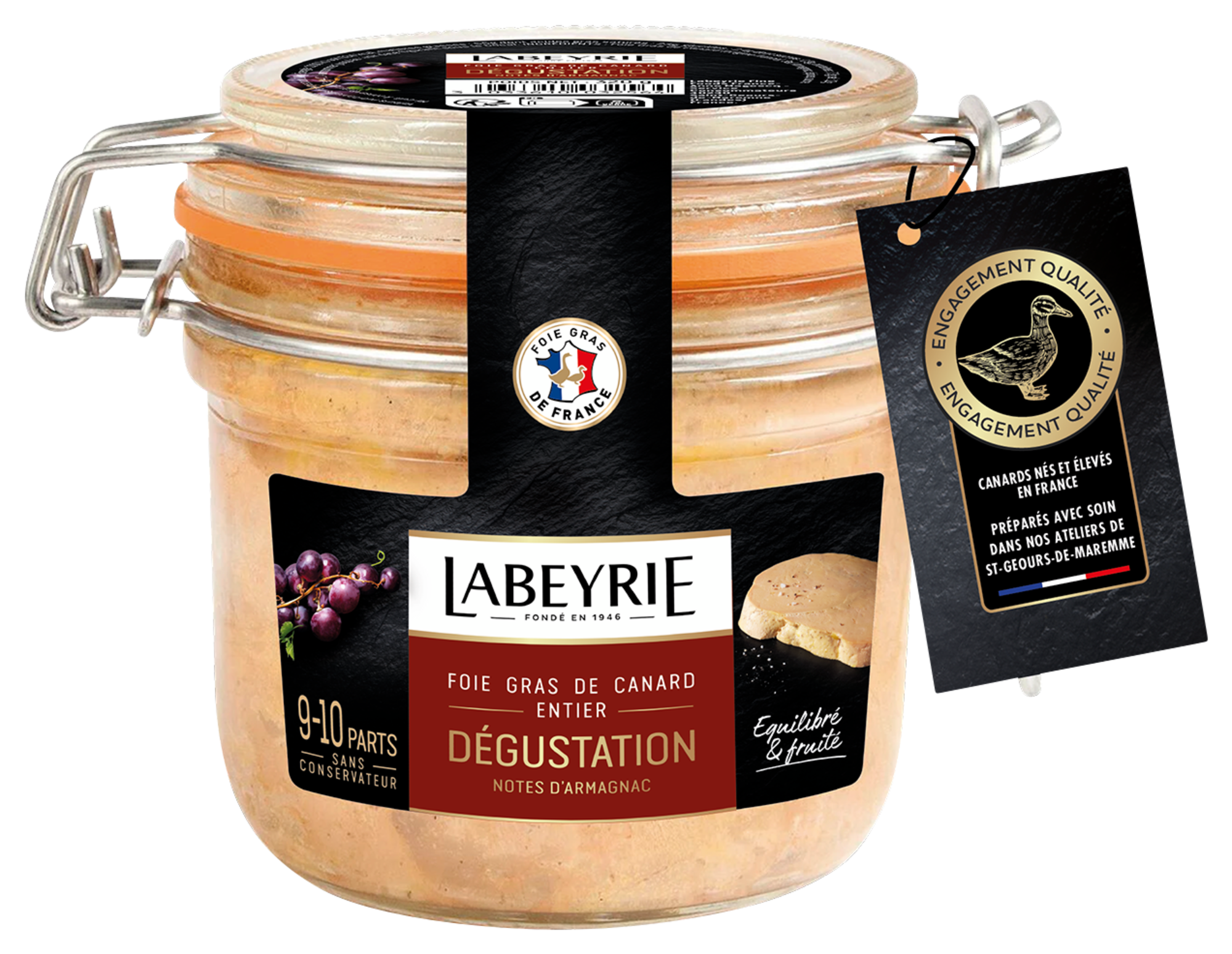 Labeyrie Foie gras de canard entier "DEGUSTATION" - Bocal code EAN 3033610032564 