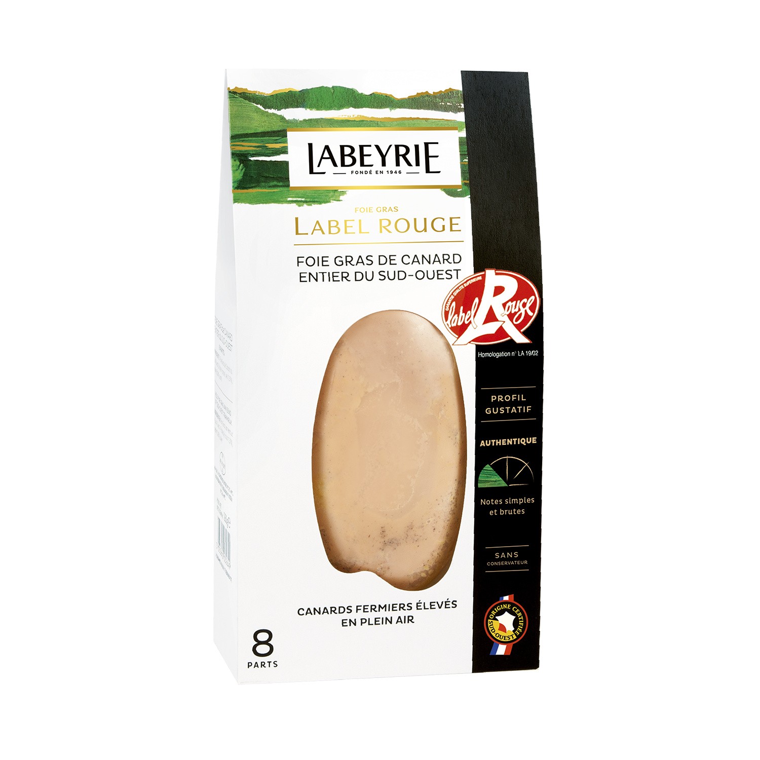 Foie gras de canard entier du sud ouest Label R...