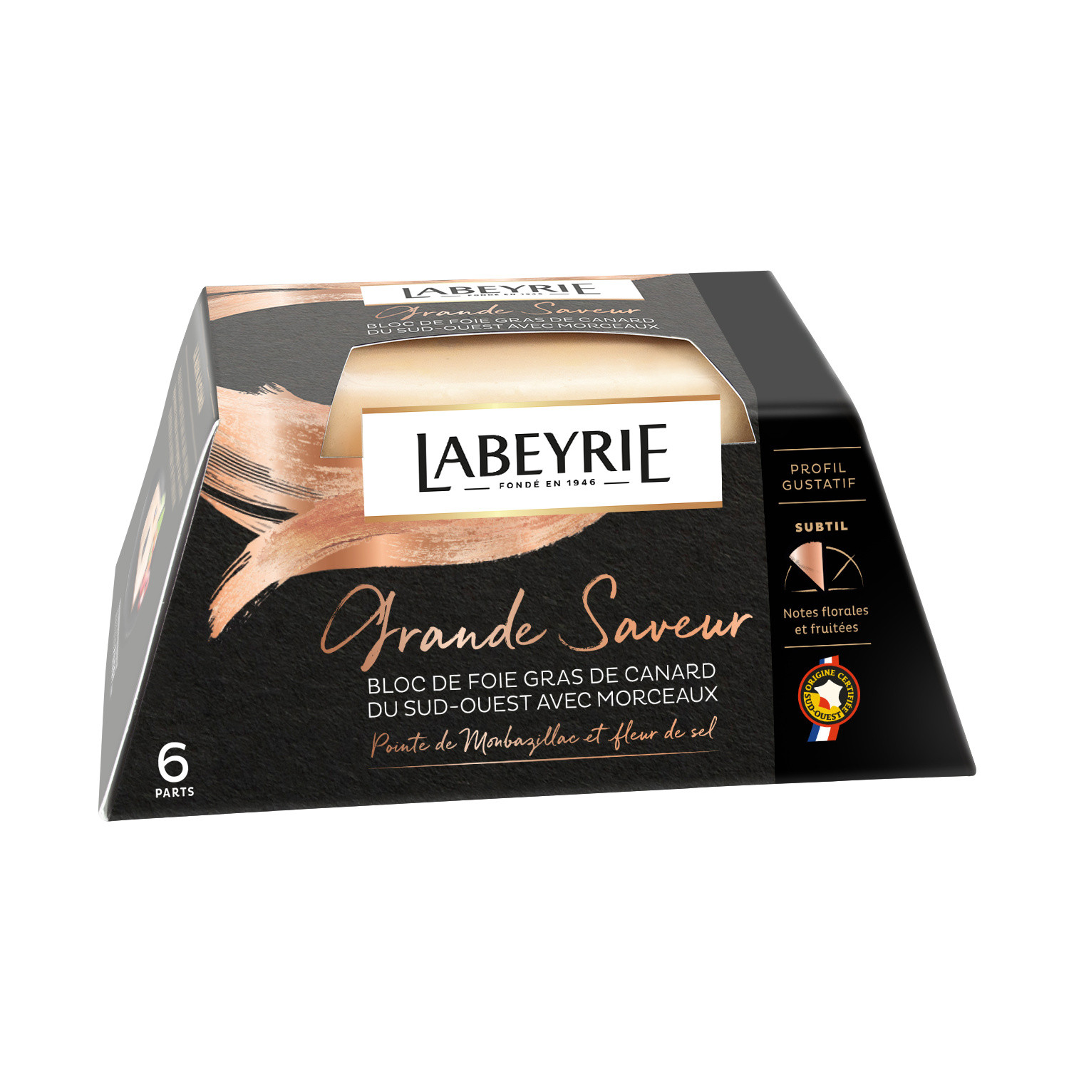 Bloc de foie gras de canard du sud ouest LABEYRIE