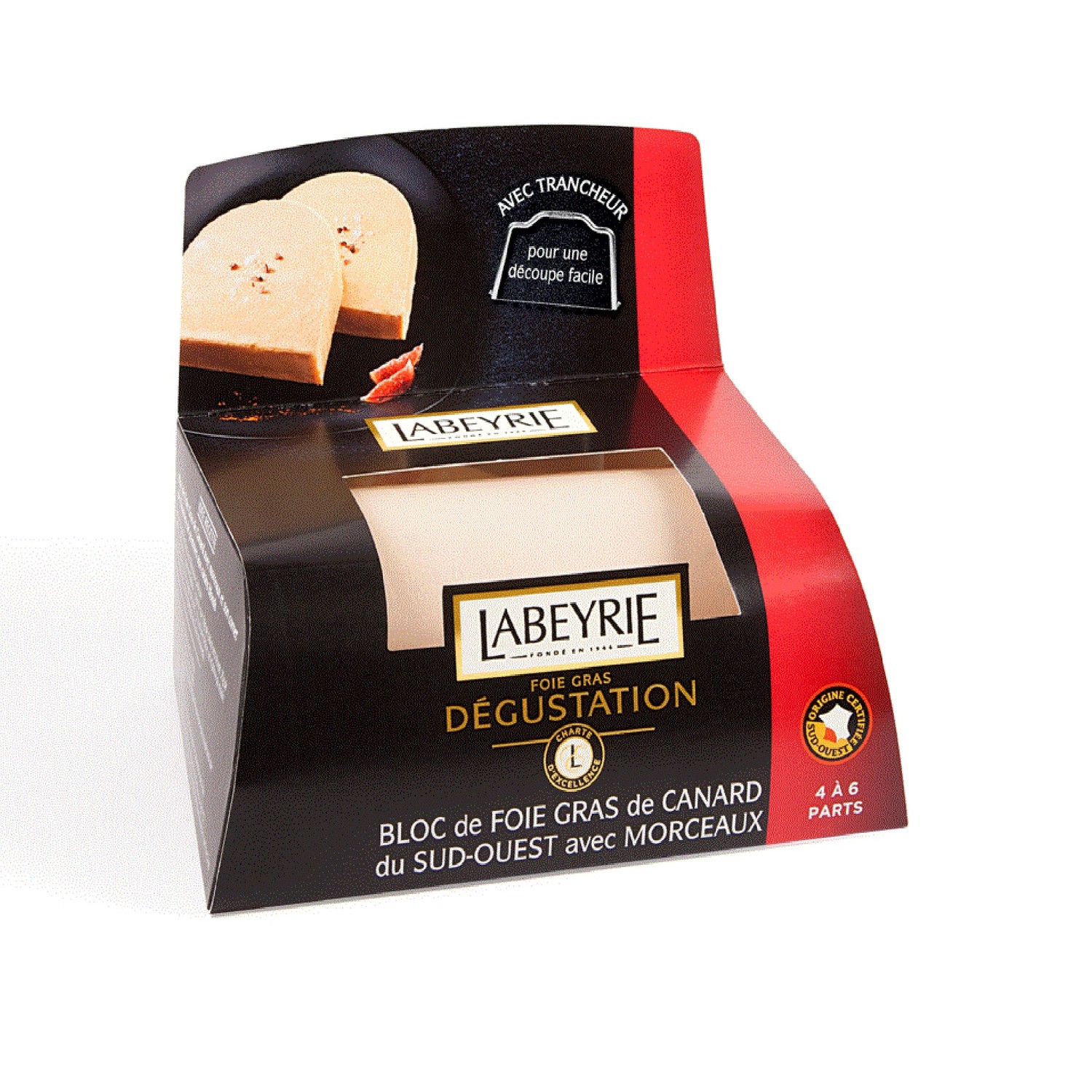 Bloc de foie gras de canard du Sud-Ouest IGP LA...