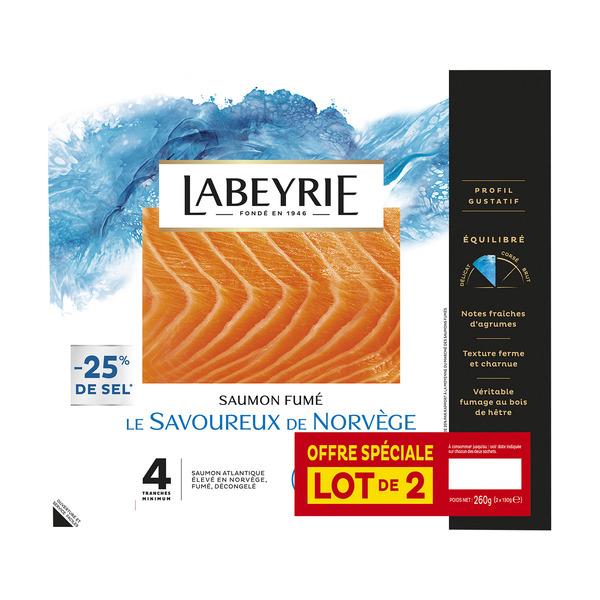LABEYRIE Saumon fumé "Offre spéciale" code EAN 3033610057154 