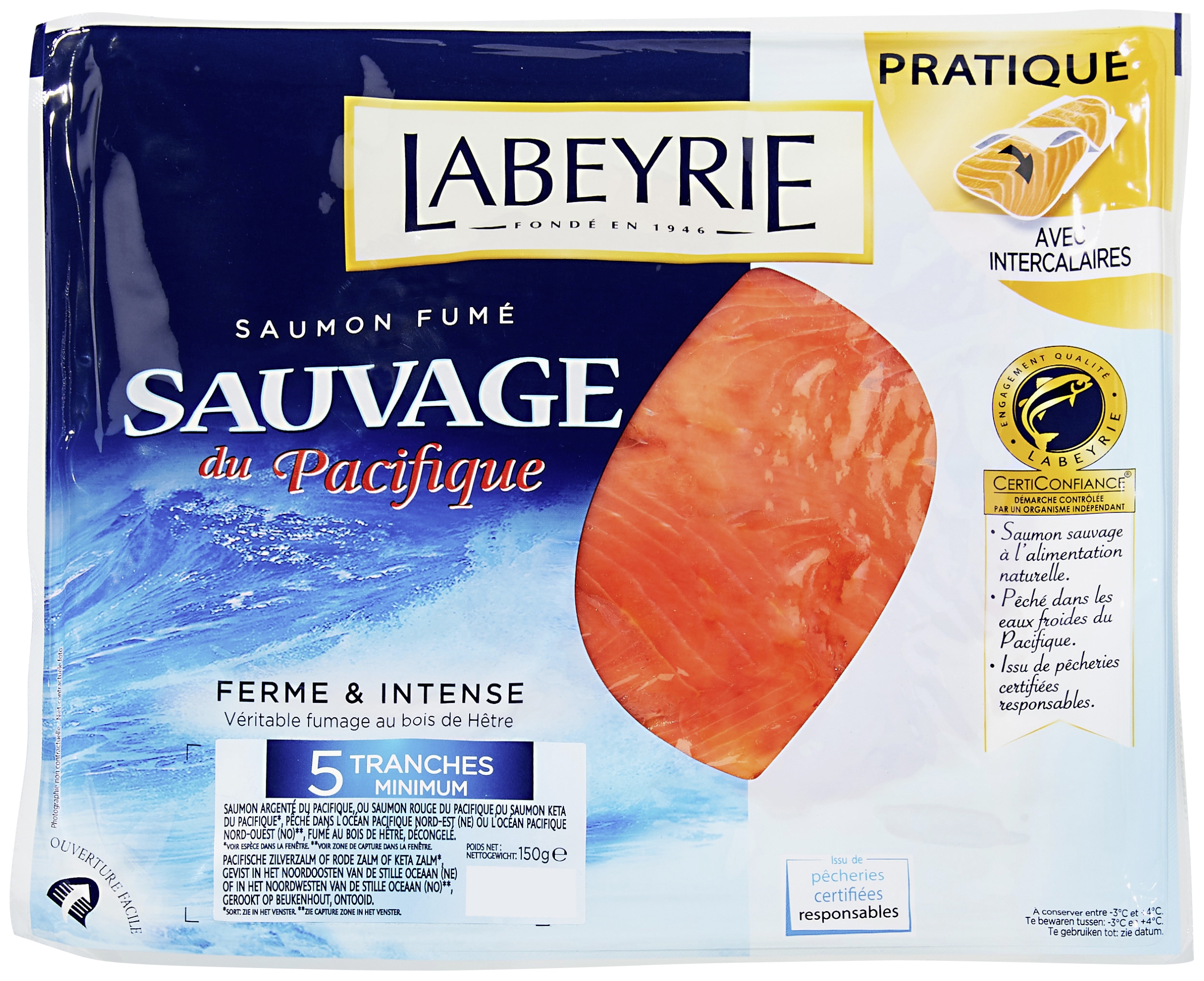 Saumon fumé sauvage du Pacifique(1) Labeyrie