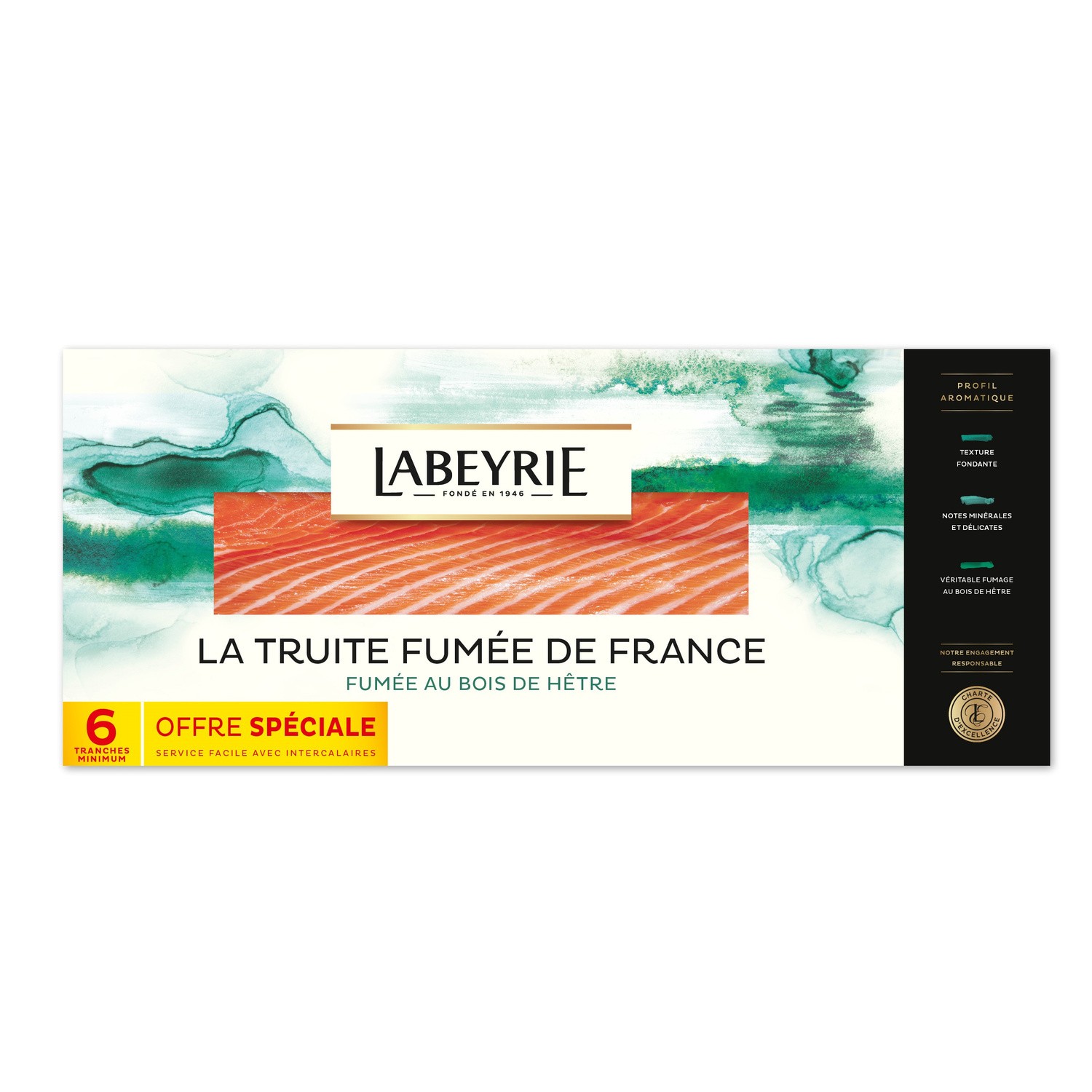 Truite fumé au bois de hêtre LABEYRIE