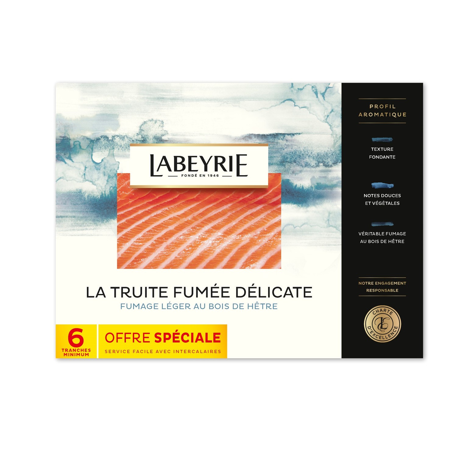 Truite fumée au bois de hêtre LABEYRIE