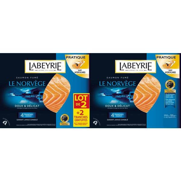 SAUMON FUMÉ LE NORVÈGE LABEYRIE