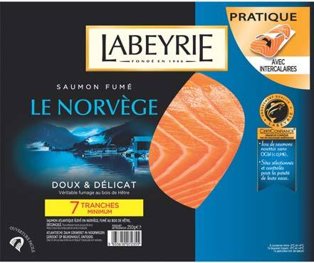  SAUMON FUMÉ DE NORVÈGE “LABEYRIE” code EAN 3033610072355 