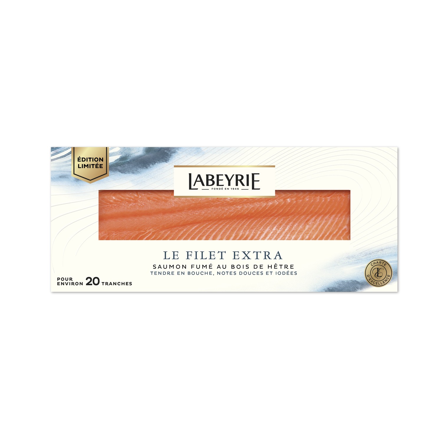 Saumon fumé de Norvège au bois de hêtre LABEYRIE