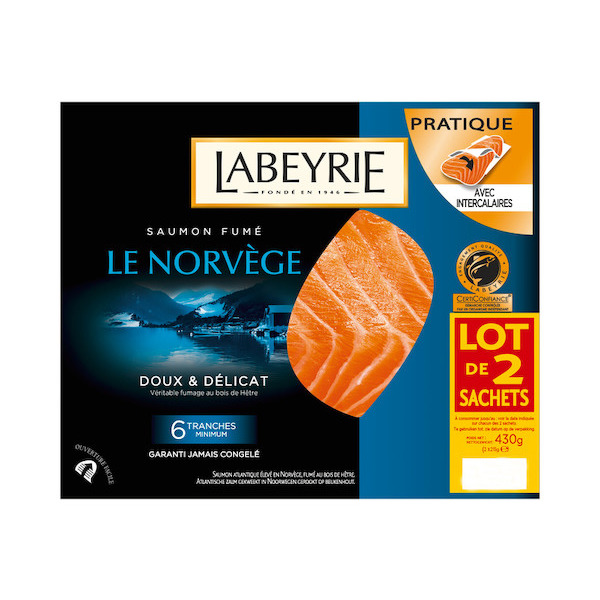Saumon fumé Le Norvège 3033610079941 LABEYRIE Saumon fumé Le Norvège 3033610079941 LABEYRIE
