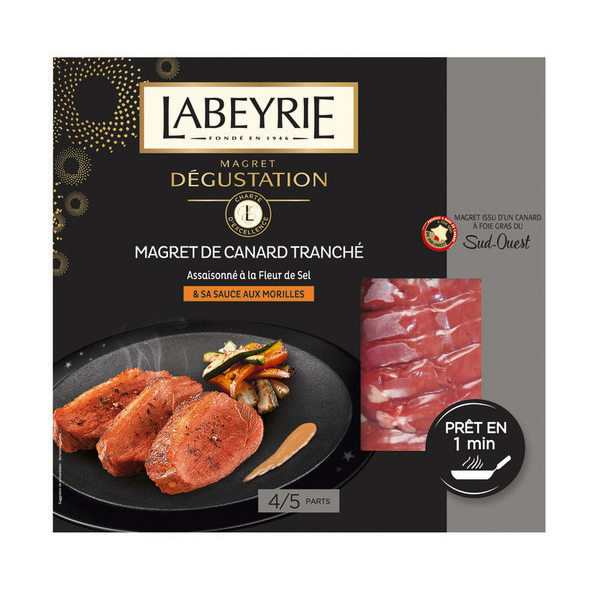 Magret de canard tranché assaisonné à la fleur ...