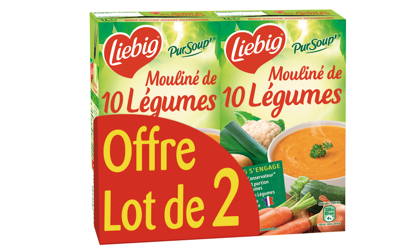 Liebig PURSOUP' MOULINÉ DE 10 LÉGUMES Liebig code EAN 3036811363185 