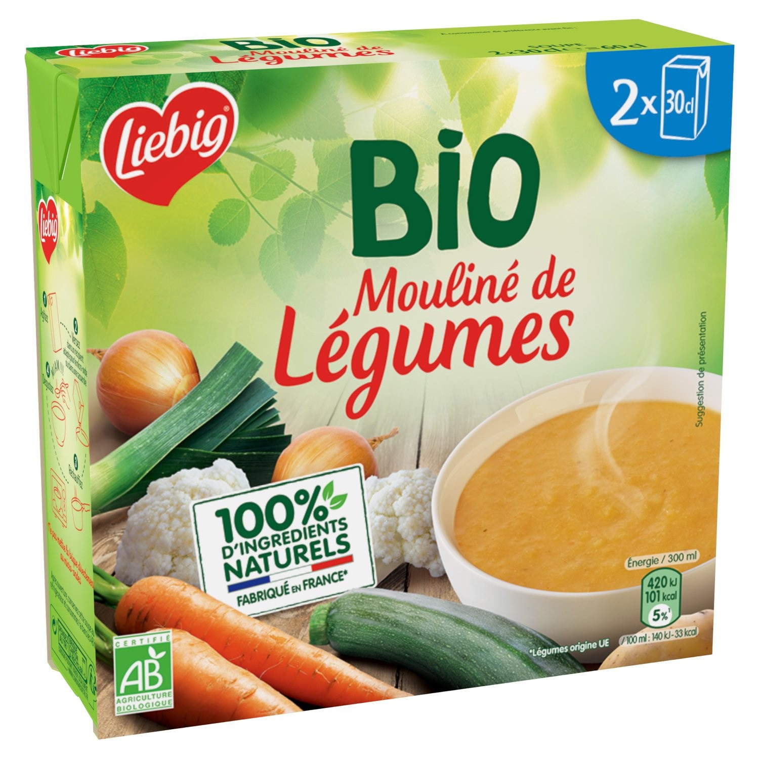Soupe bio Mouliné de légumes LIEBIG