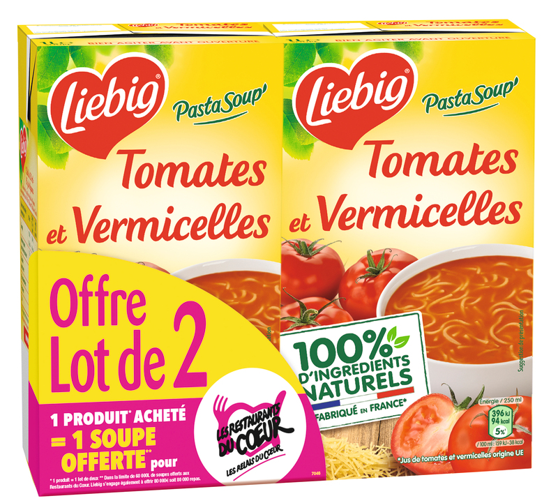PASTA SOUP À LA TOMATE ET VERMICELLES Liebig
