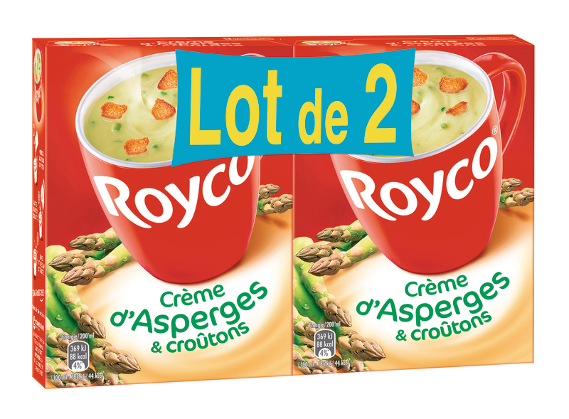 SOUPE DÉSHYDRATÉE CRÈME D'ASPERGES ET CROUTONS ...