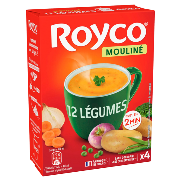 Soupe déshydratée mouliné 12 légumes