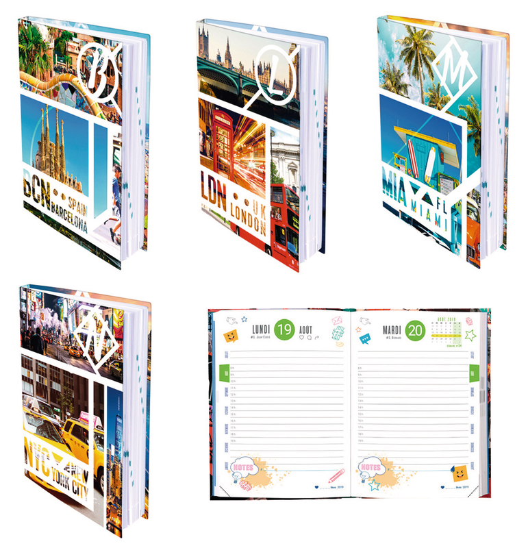 AGENDA SCOLAIRE 12X17 CM CITY 