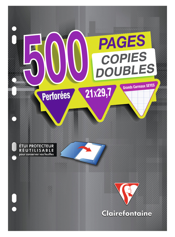 CLAIREFONTAINE FEUILLES SIMPLES BLANCHES PERFOREES A4 CLAIREFONTAINE CLAIREFONTAINE code EAN 3037926754585 