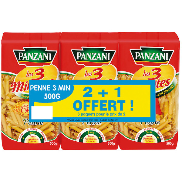 Pâtes cuisson rapide