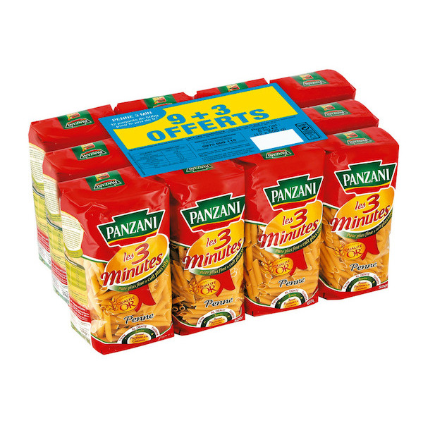  Pâtes cuisson rapide "Les 3 Minutes" code EAN 3038359006425 