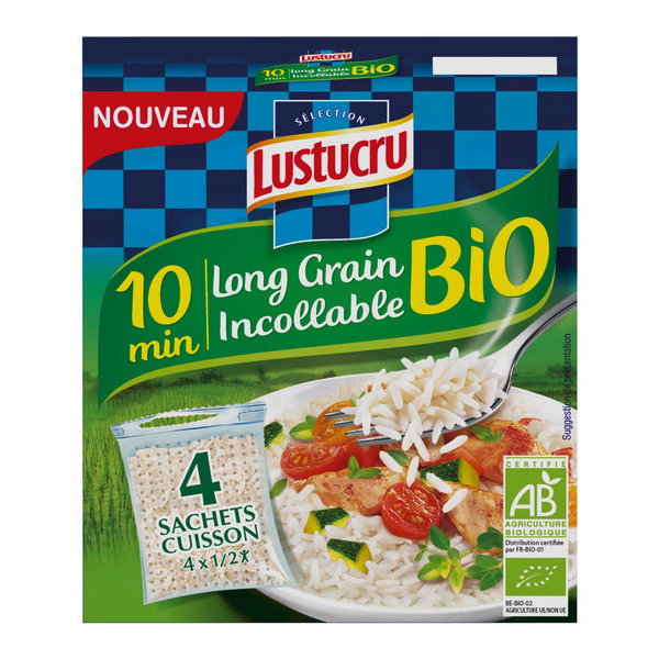 Riz long grain incollable Bio
