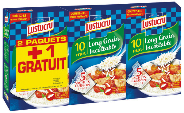 RIZ LONG GRAIN INCOLLABLE 10 MIN' LUSTUCRU