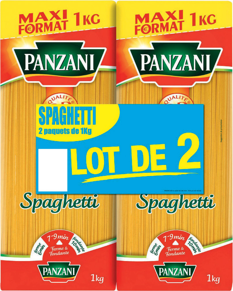 PÂTES SPAGHETTI PANZANI