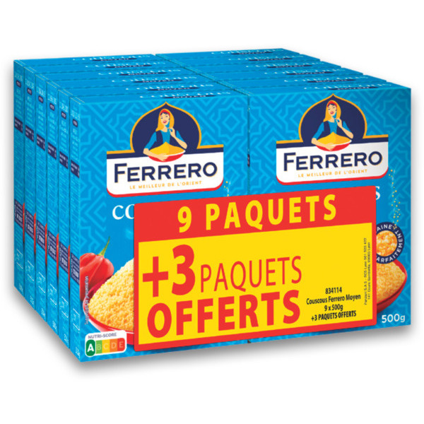 FERRERO COUSCOUS MOYEN 
FERRERO code EAN 3038359912580 