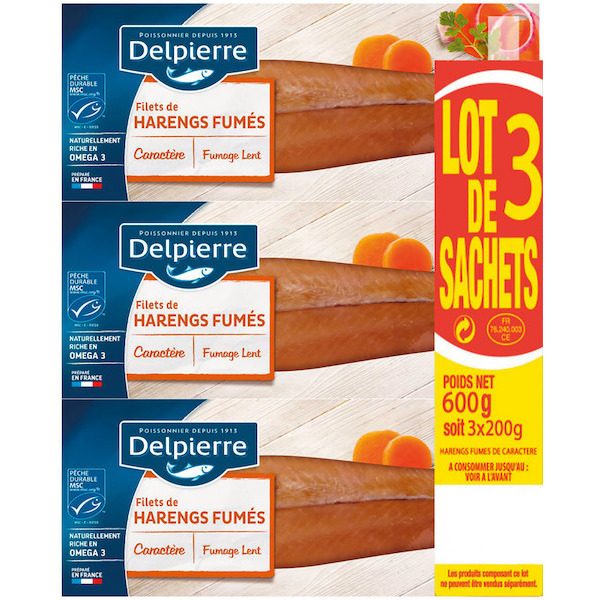 Filets de harengs fumés