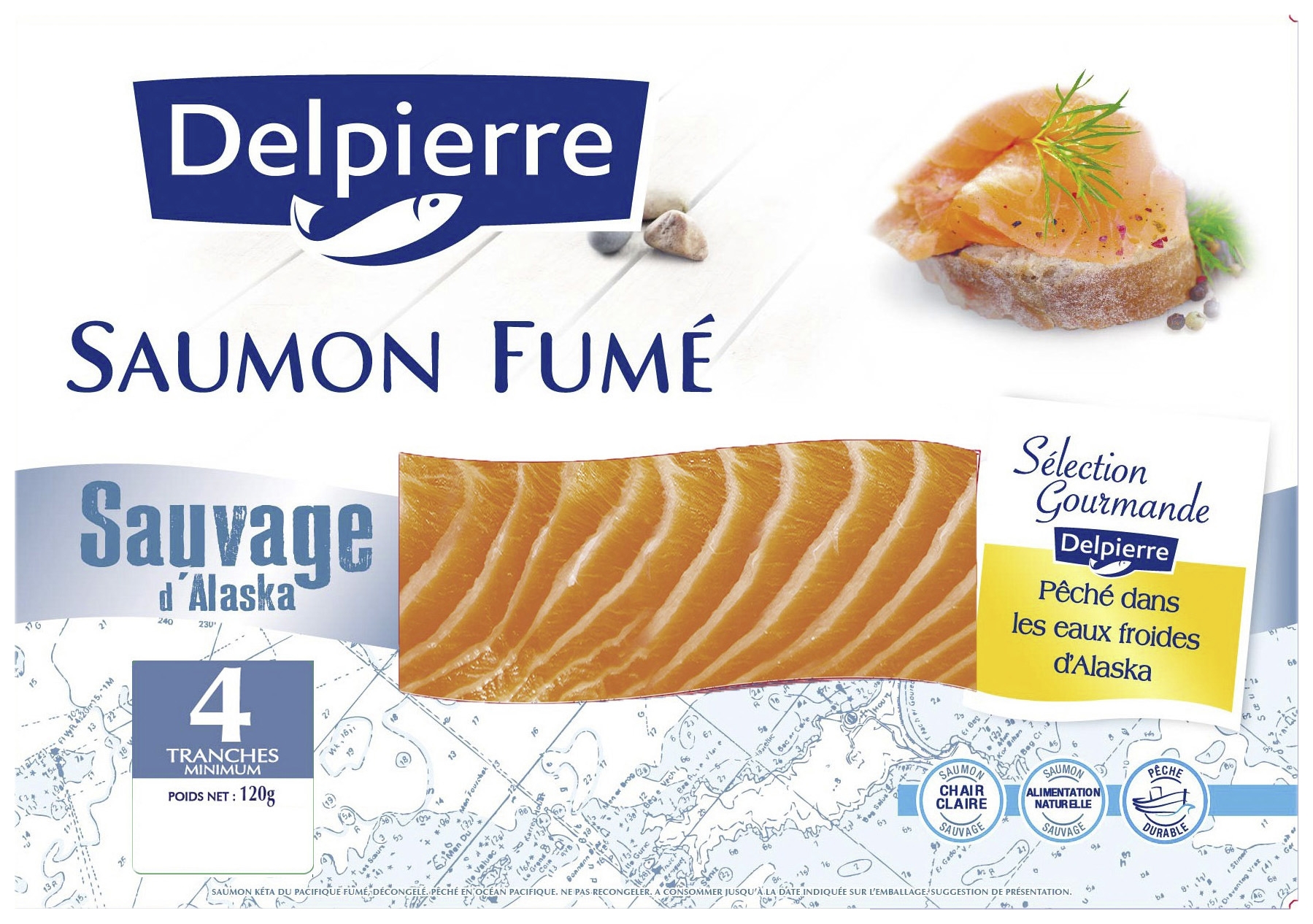 Saumon fumé sauvage d'Alaska(1) Delpierre