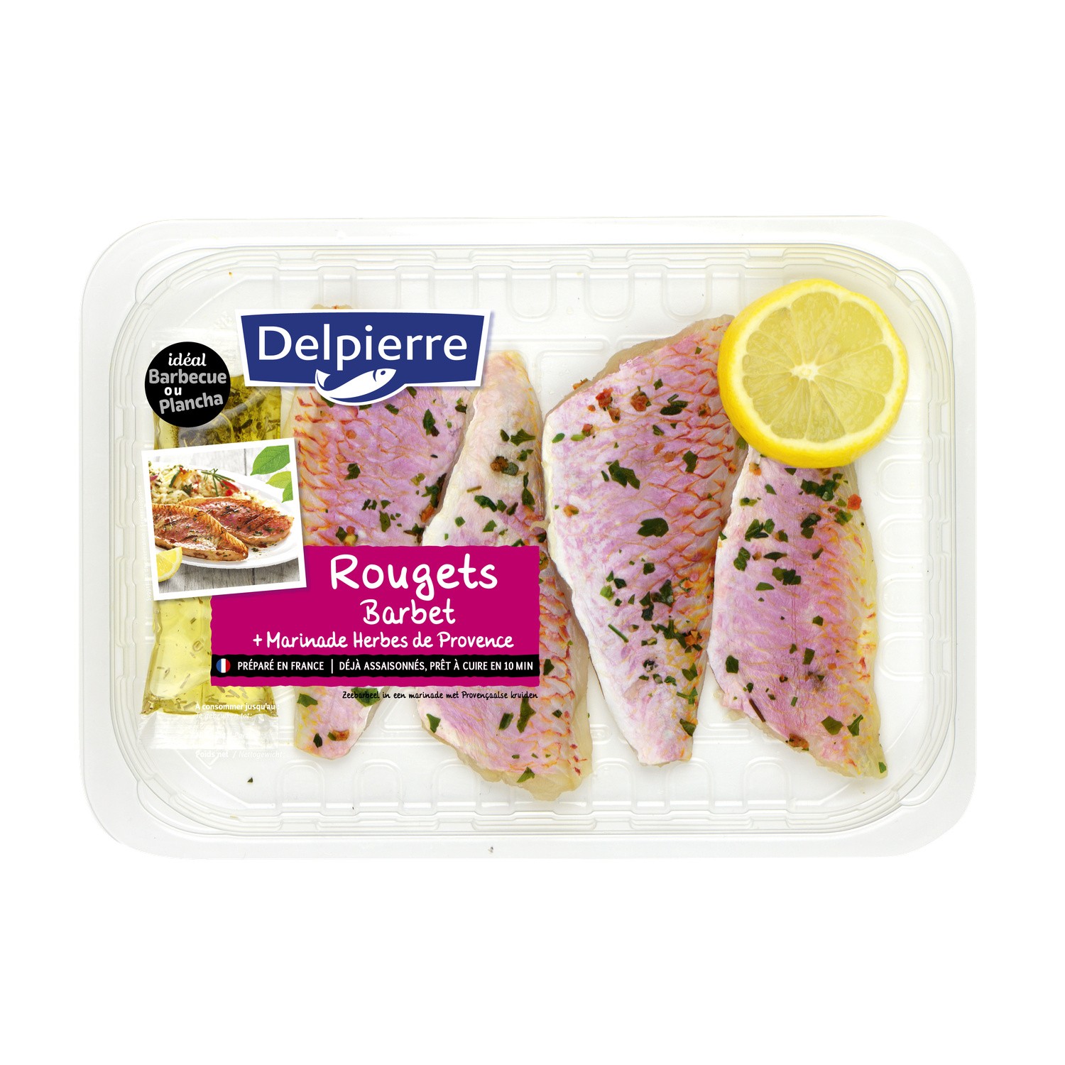 Rouget barbet et marinade herbes de Provence DE...