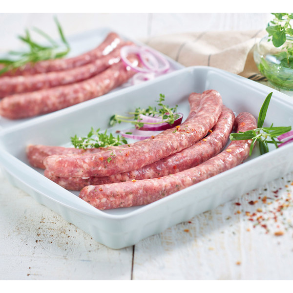  8 chipolatas supérieures aux herbes Saveurs Authentiques SOCOPA code EAN 3039050646217 