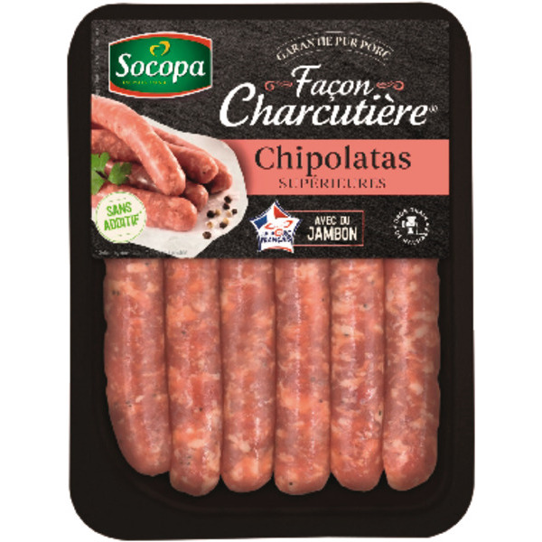  6 Chipolatas Façon Charcutière Socopa code EAN 3039050649119 
