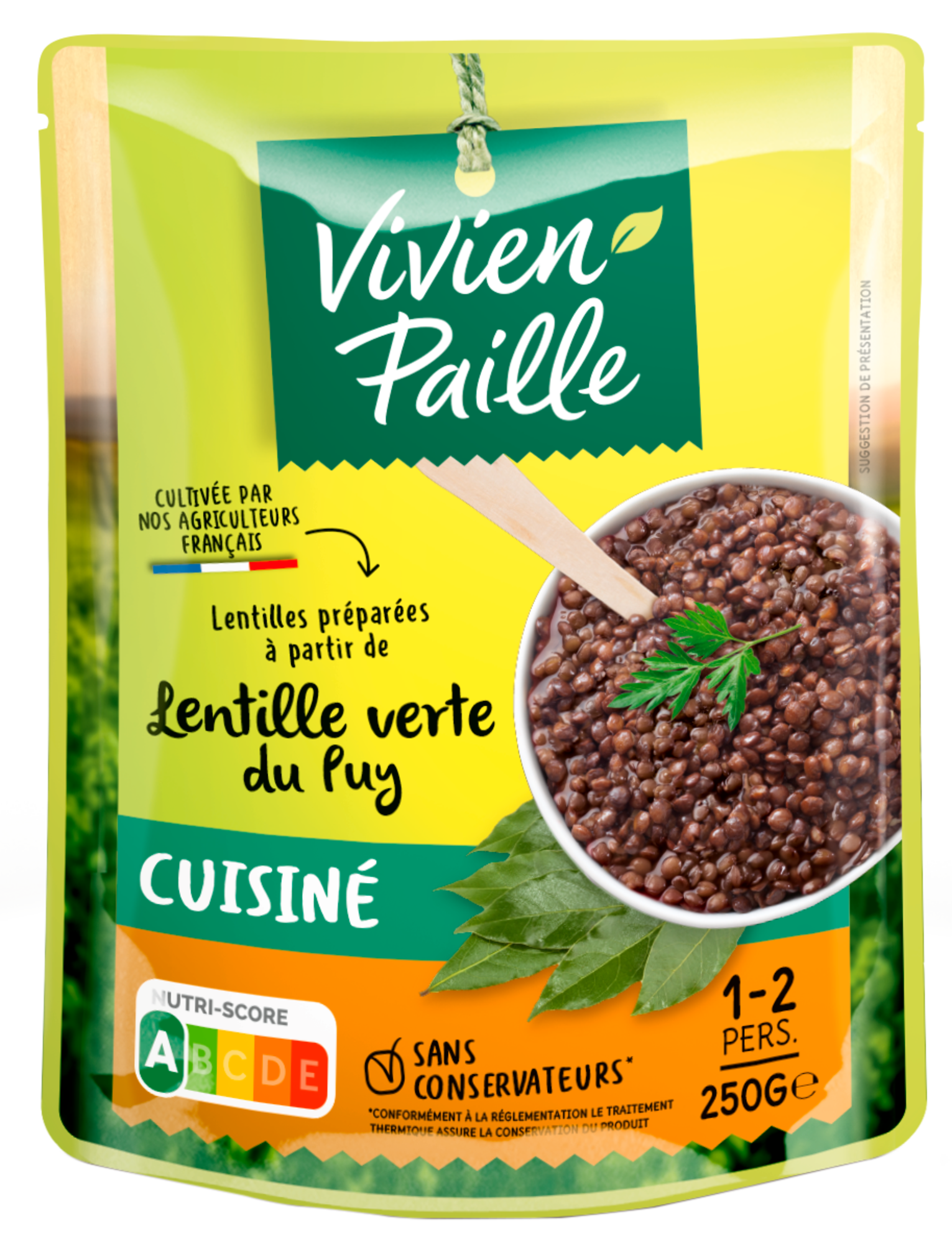 VIVIEN PAILLE DOYPACKS LÉGUMES CUISINÉS code EAN 3039822720015 