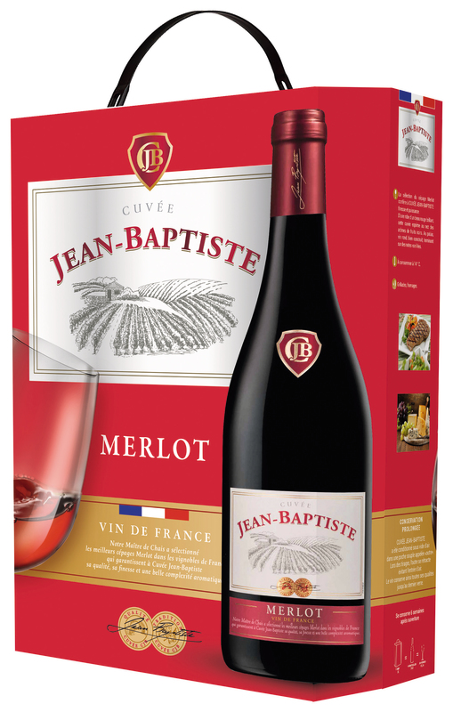 Cuvée Jean Baptiste VIN DE FRANCE MERLOT ROUGE Cuvée Jean Baptiste code EAN 3040072688581 