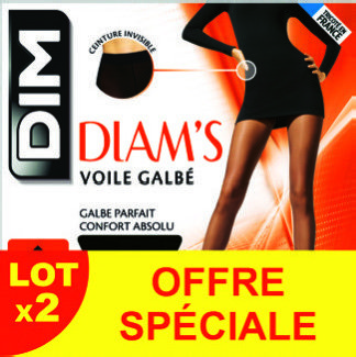 LOT DE 2 COLLANTS DIAM’S VOILE GALBÉ