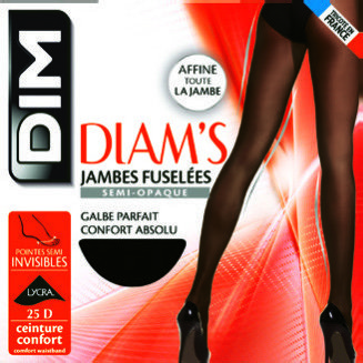 COLLANT DIAM’S JAMBES FUSELÉES SEMI-OPAQUE