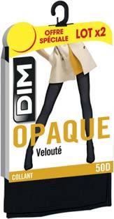 DIM_Paris_2012 LOT DE 2 COLLANTS OPAQUE VELOUTÉ code EAN 3040520287779 