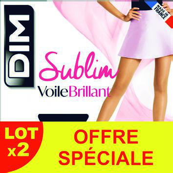 LOT DE 2 COLLANTS SUBLIM VOILE BRILLANT “DIM”