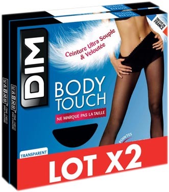 LOT DE 2 COLLANTS BODY TOUCH TRANSPARENT
