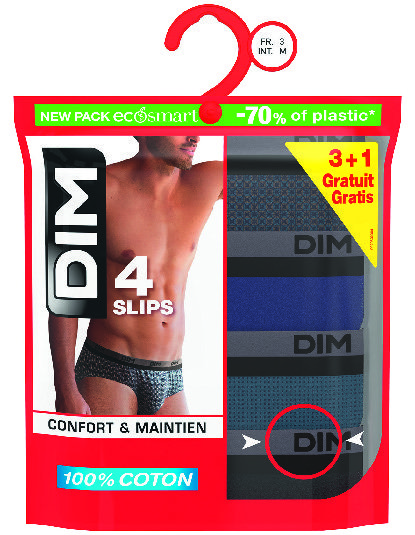 LOT DE 3 SLIPS + 1 OFFERT