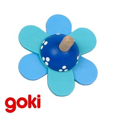 Grande Toupie fleurs en bois 7,5 cm Jouet pour ...