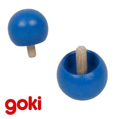 Toupie boule ou ronde en bois qui se retourne !...