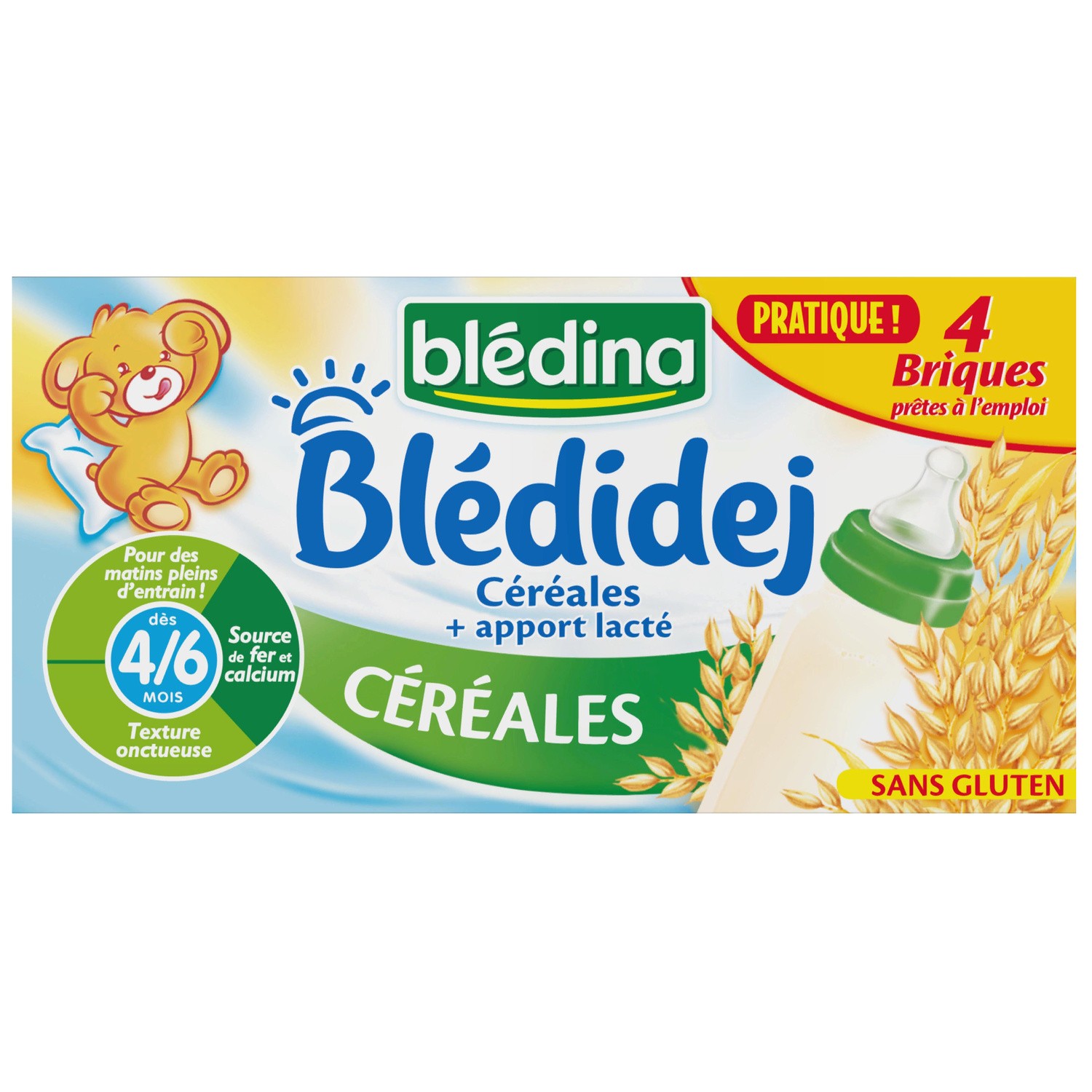 Lait et céréales bébé de 4 à 6 mois Blédidej BL...