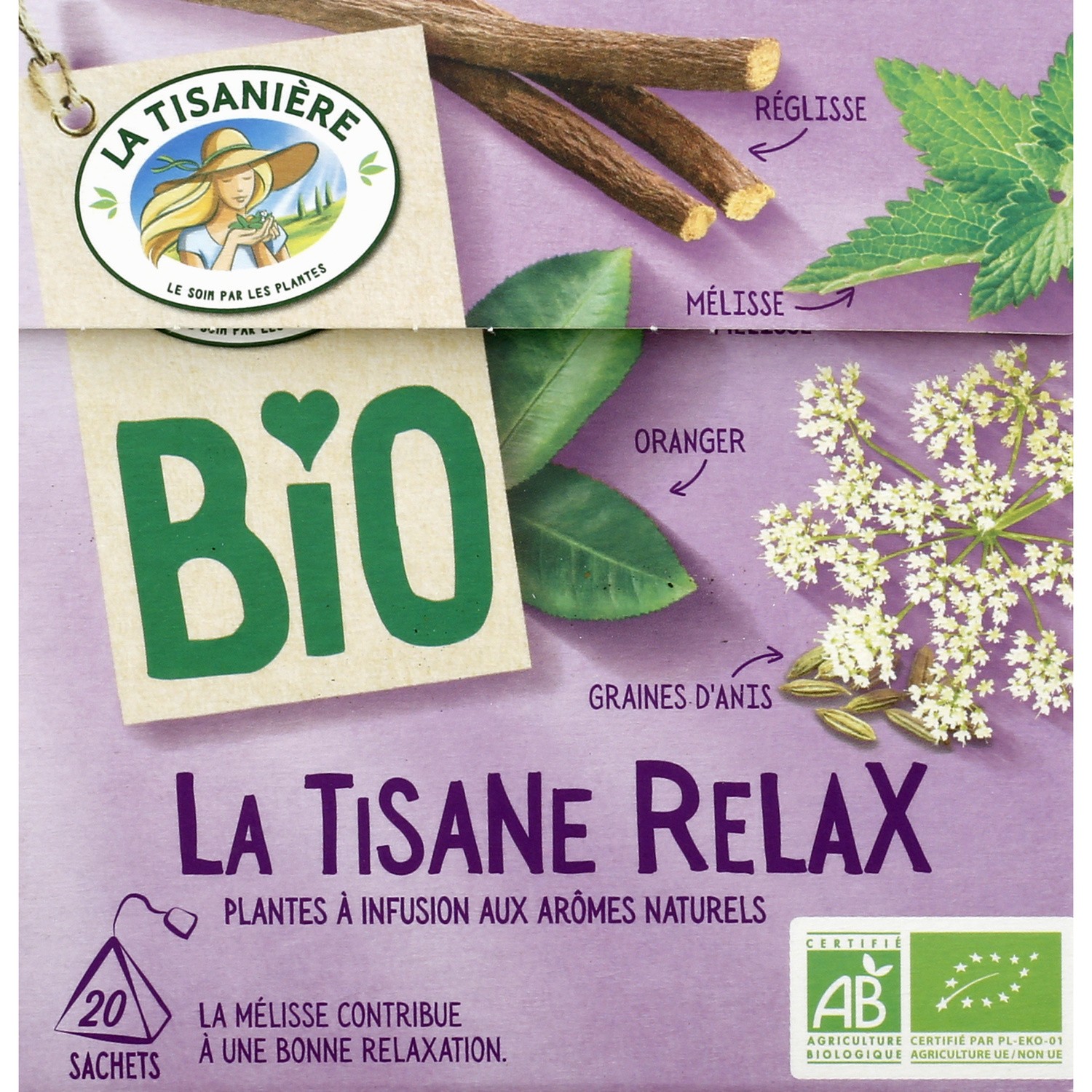 Infusion relax Bio LA TISANIERE