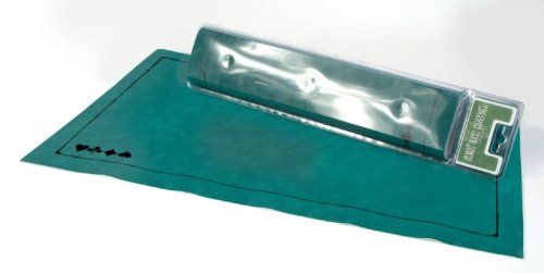 Tapis de poker 40x60 en feutre vert marqu?