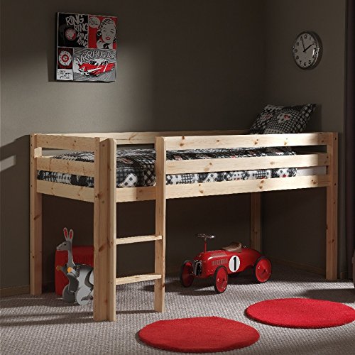 - lit mi-hauteur 90x200 pin armance & faustin naturel 3043951409925 Alfred & Compagnie