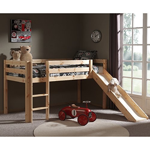 - lit mi-hauteur toboggan 90x200 pin armance & faustin naturel 3043951409949 Alfred & Compagnie