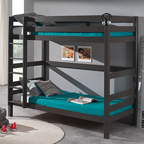 - lit superposé h182 90x200 pin armance & faustin taupe 3043951409956 Alfred & Compagnie