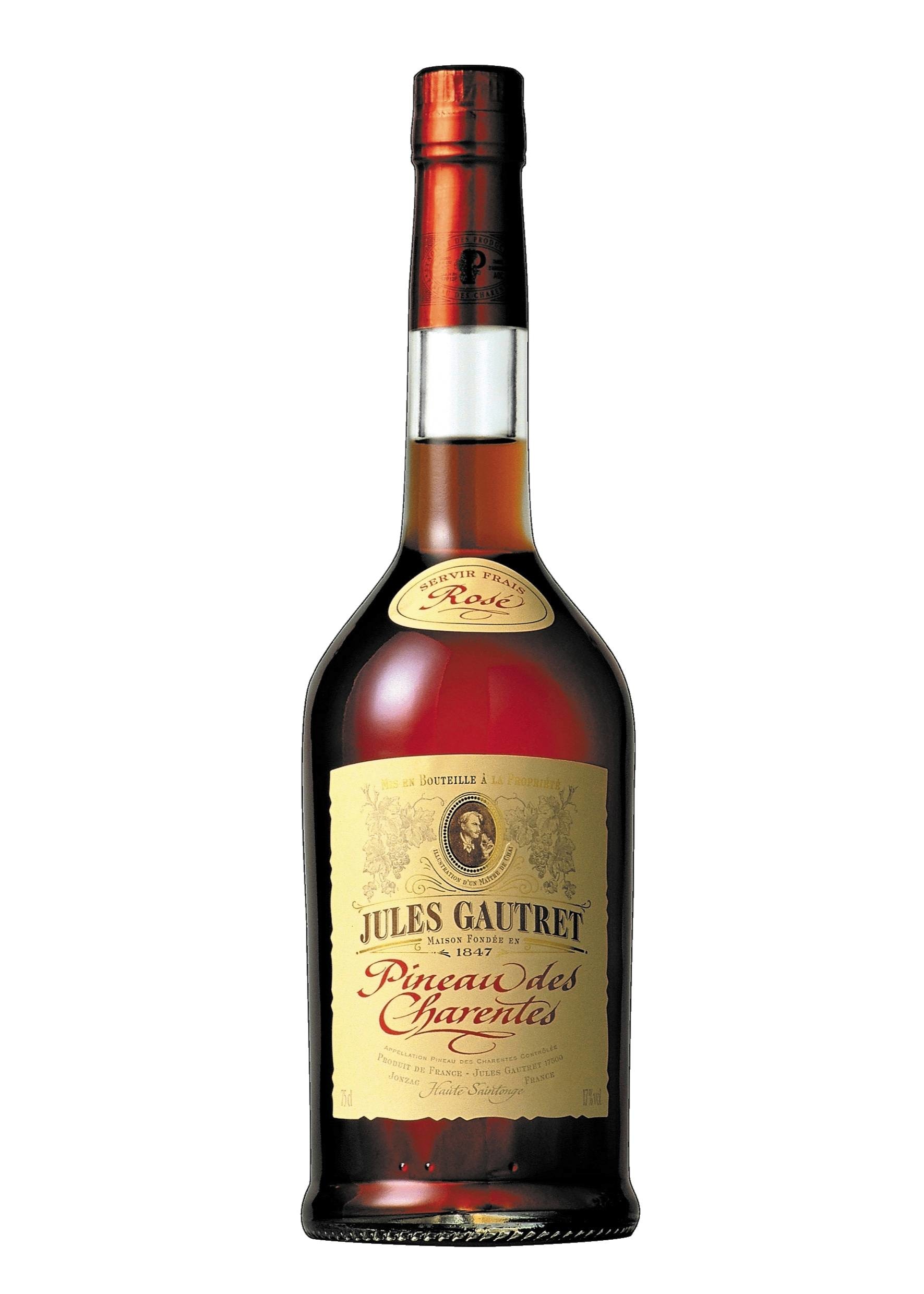AOC Pineau des Charentes Rosé JULES GAUTRET 17% vol. 3044422200058 (3044422200058)