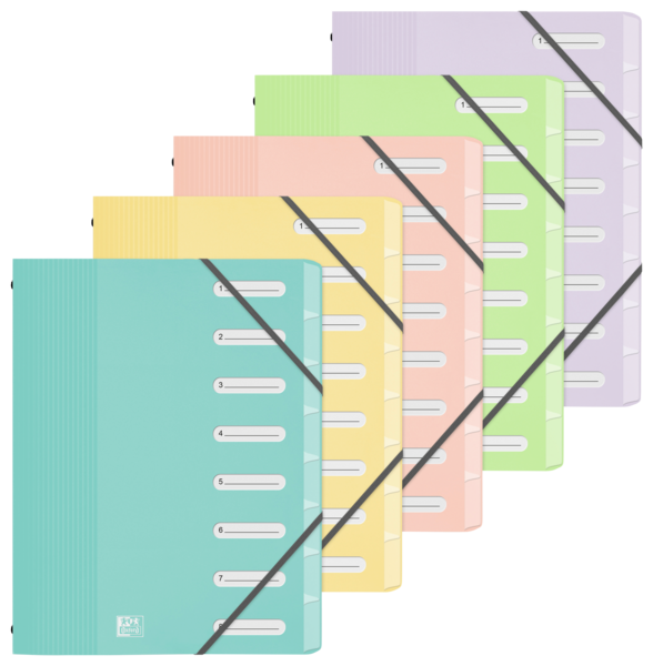 TRIEUR 8 POSITIONS A4 SCHOOL LIFE PASTEL 
OXFORD